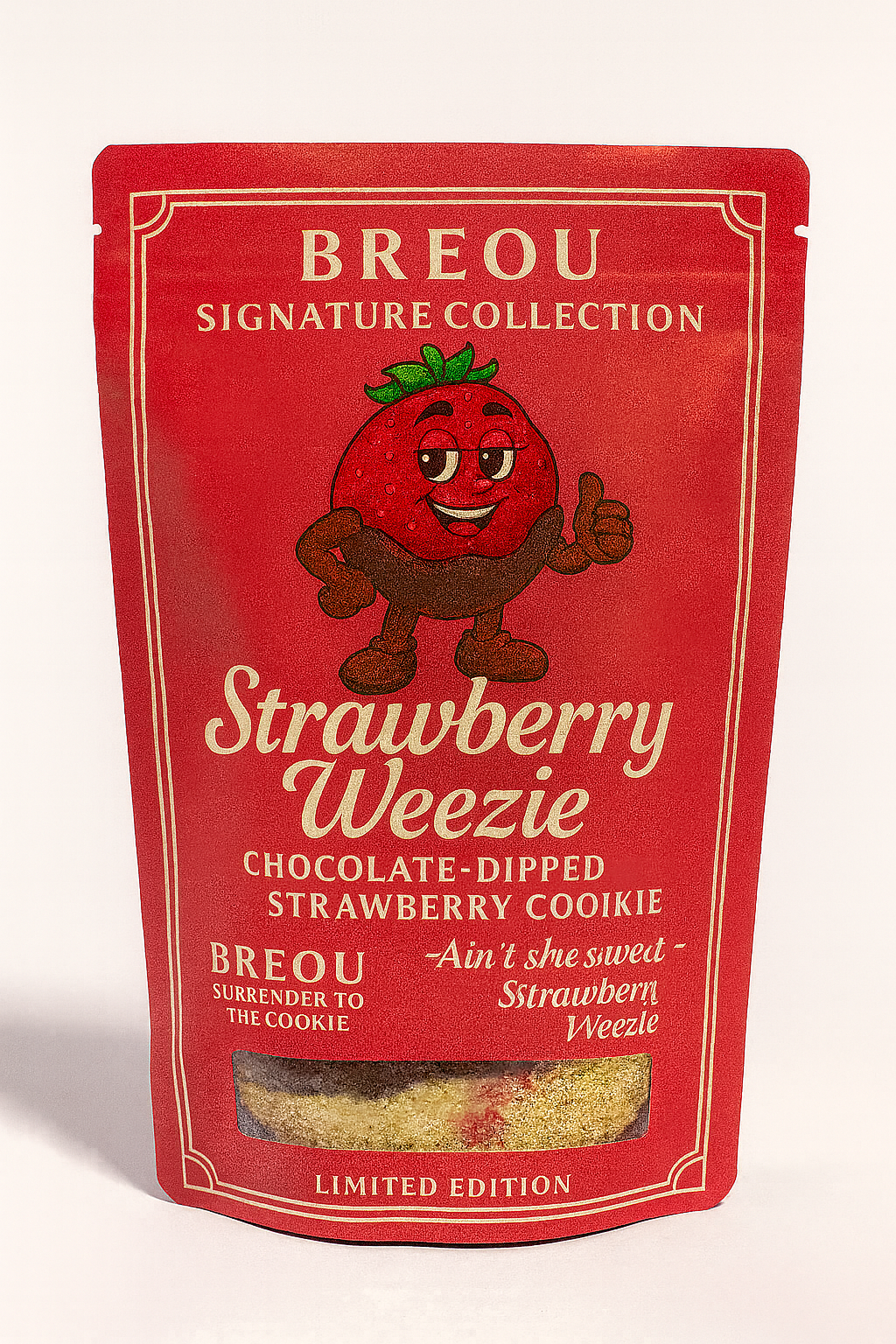 Strawberry Weezie: Chocolate Fountain Cookie