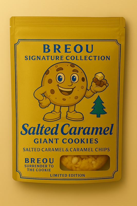 SALTED CARAMEL GIANT COOKIES, Half Dozen